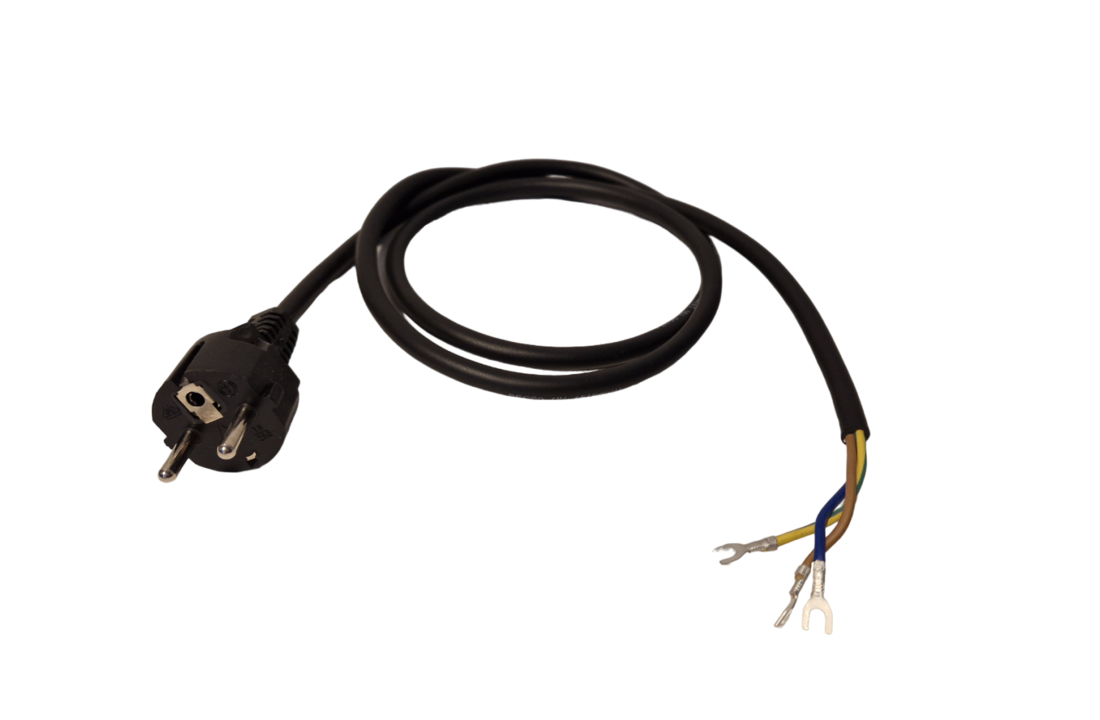 3m Stroomkabel H07 RNF Met Aangegoten Stekker 3x1,5mm²