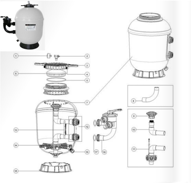 Emaux superpool filter drain plug