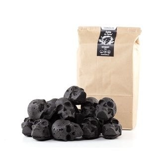 Skulls Doodskop briketten 15 stuks - houtskool