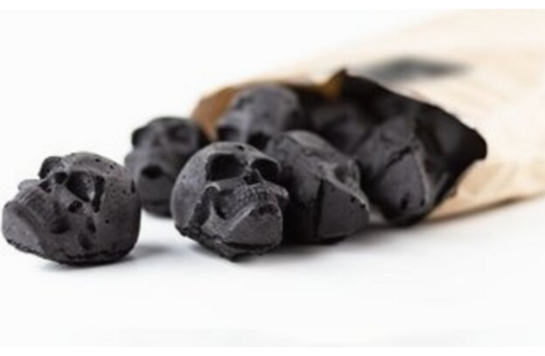 Skulls Doodskop briketten 15 stuks - houtskool