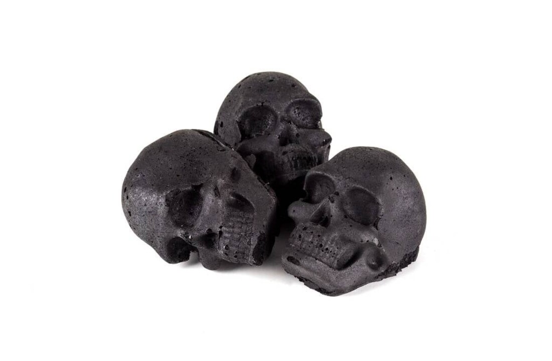 Skulls Doodskop briketten 15 stuks - houtskool