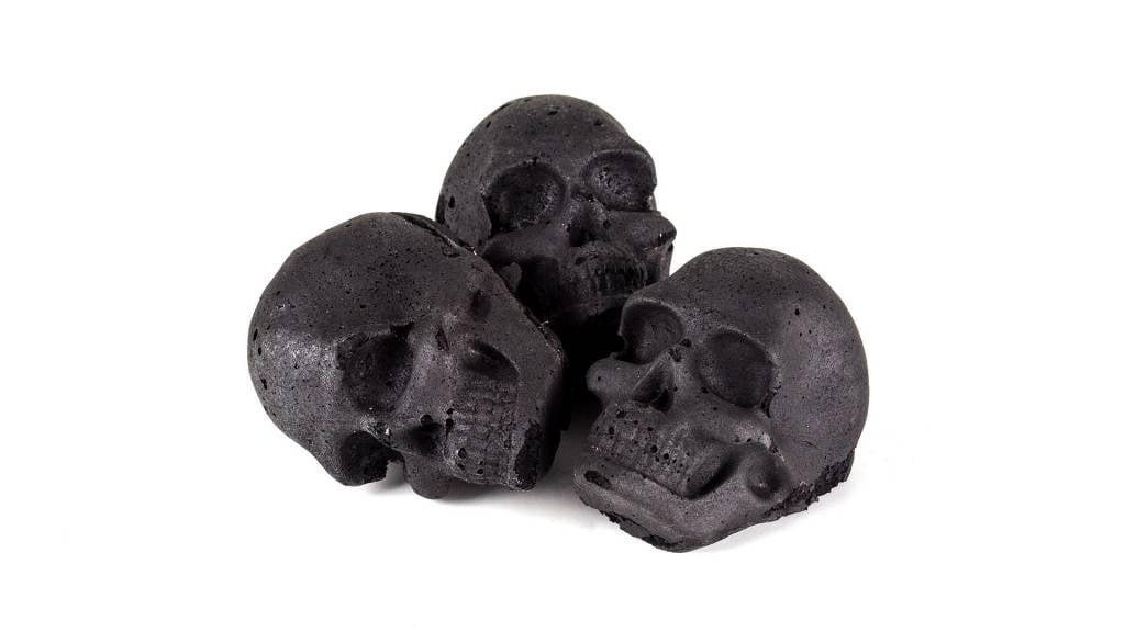 Skulls Doodskop briketten 15 stuks - houtskool