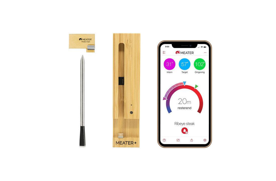 Meater Plus Draadloze BBQ thermometer (50m) - Bluetooth