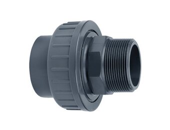 Astore PVC koppeling 50mm x 1 1/2'' Buitendraad
