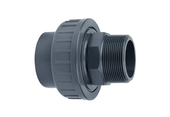 Astore PVC koppeling 50mm x 1 1/2'' Buitendraad