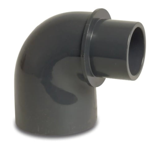 PVC KNIE 32/40 mm x 50 mm 90° PN 16