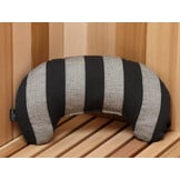 Emendo sauna nek kussen zwart 37 x 20 cm