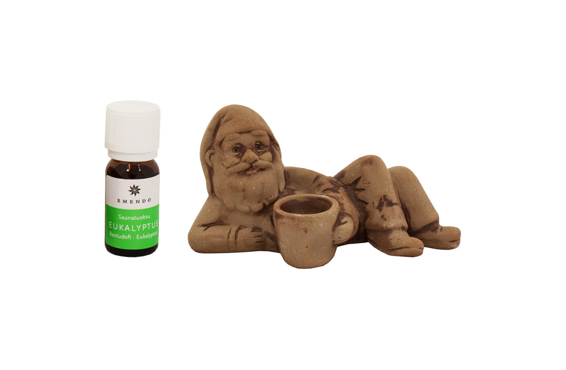 Emendo Sauna liggende kabouter met etherische olie Eucalyptus