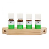 Emendo set Sauna geuren 4x10ml inclusief houten rekje