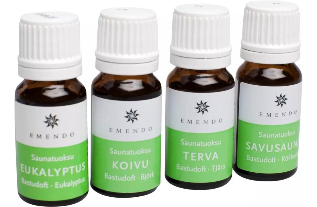 Emendo set Sauna geuren 4x10ml - Etherische olie