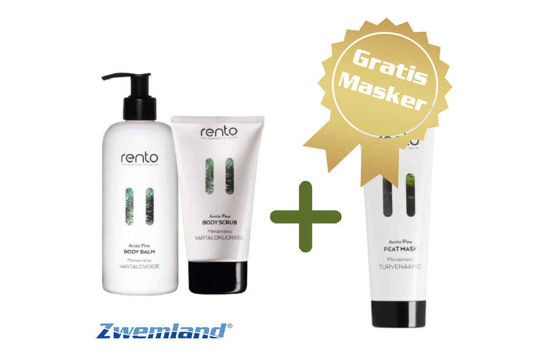 Rento Bodylotion en Bodyscrub- Gratis gezichtsmasker