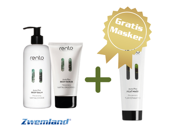 Rento Bodylotion en Bodyscrub- Gratis gezichtsmasker