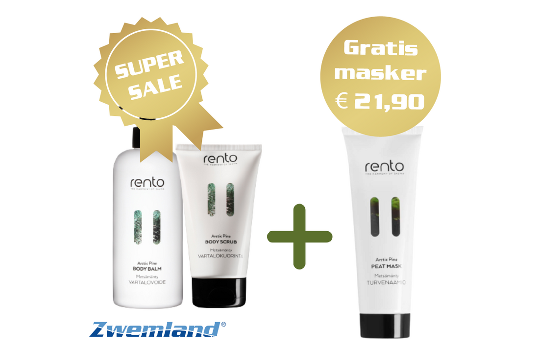 Rento Bodylotion en Bodyscrub- Gratis gezichtsmasker