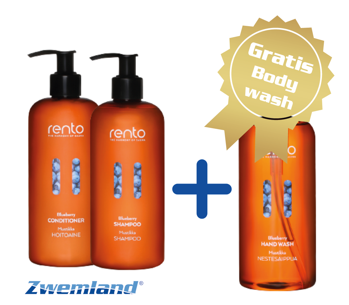 Rento Shampoo en Conditioner / Handzeep - Gratis Bodywash