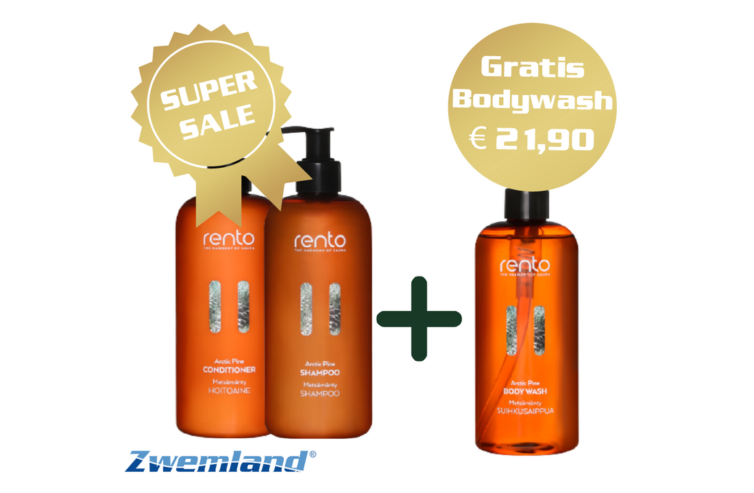 Rento Shampoo en Conditioner / Handzeep - Gratis Bodywash