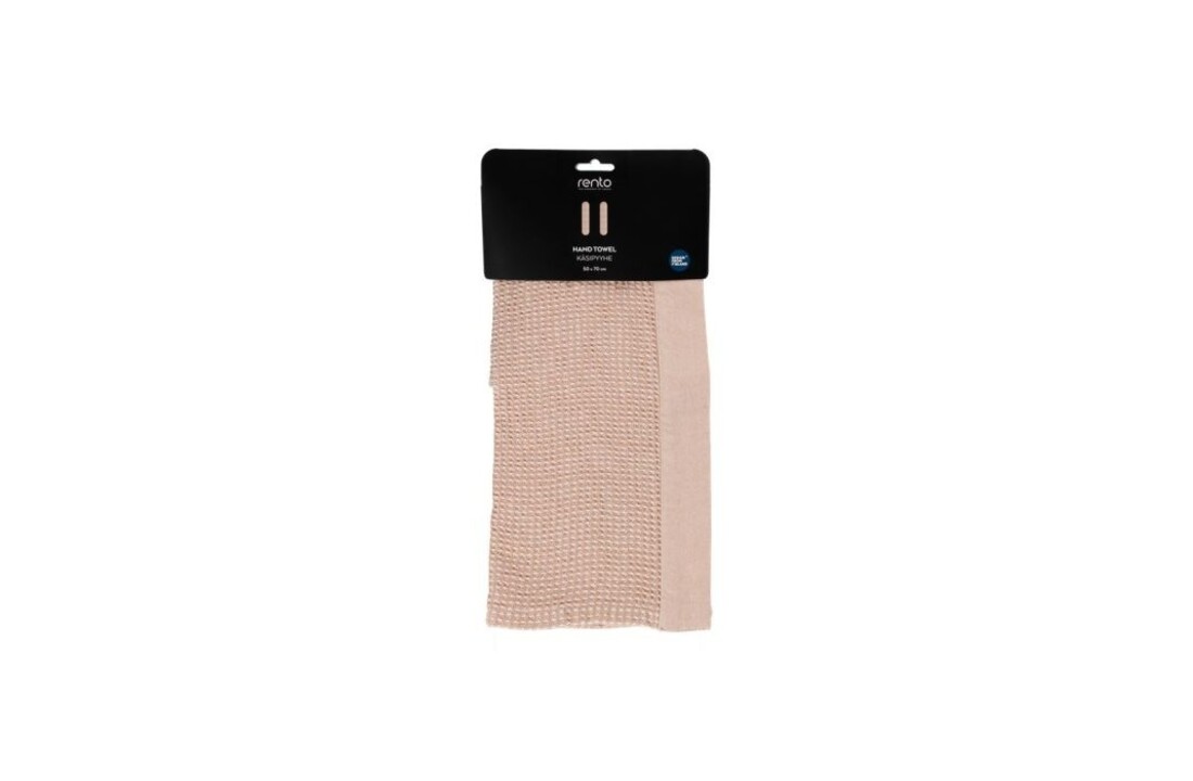 Rento Handdoek Kenno 50x70 cm beige/wit