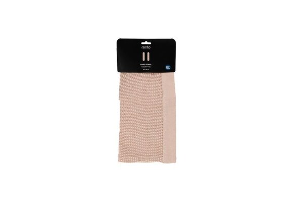 Rento Handdoek Kenno 50x70 cm beige/wit