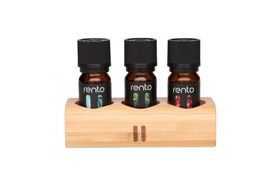 Rento Saunageur 3 x 10 ml in bamboe houder