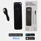 Draadloze vleesthermometer met dubbele sondes – slimme wireless BBQ thermometer