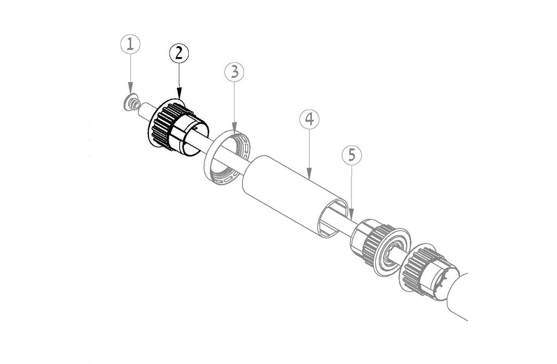 Dolphin Wheel Tube Bearing voor Wave 50