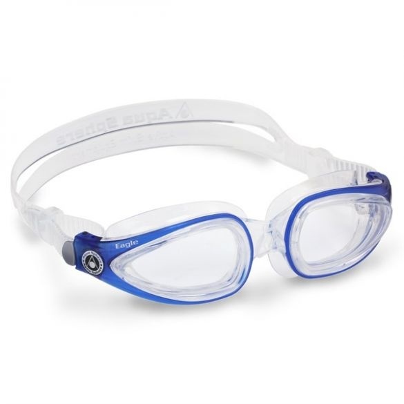 Aqua Sphere Eagle Zwembril / Duikbril – Transparante Lens Blauw