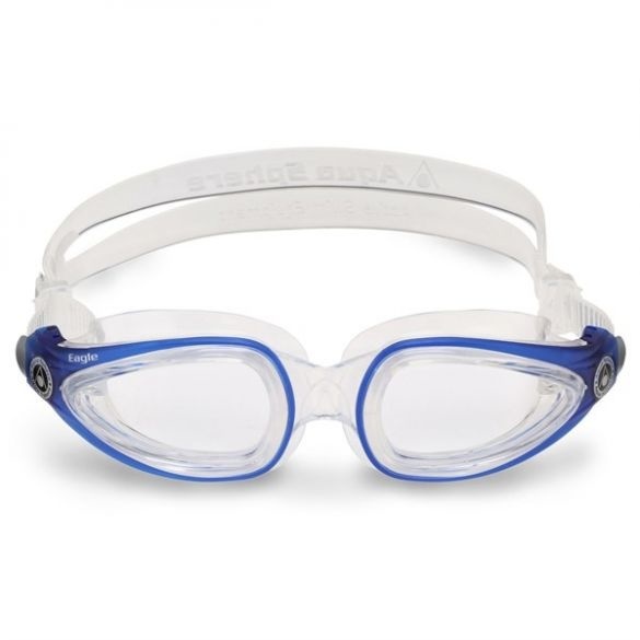 Aqua Sphere Eagle Zwembril / Duikbril – Transparante Lens Blauw