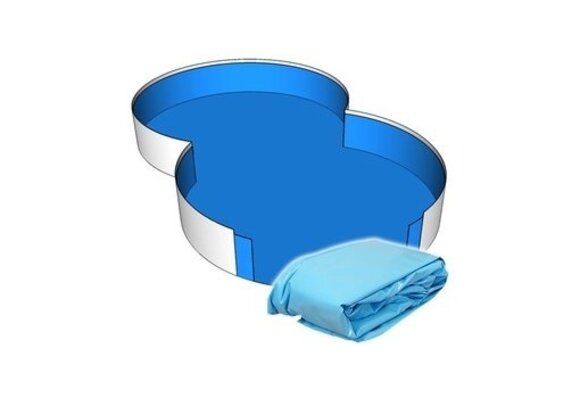 Unipool Liner - Acht vorm - 3,2 x 5,25 x 1,5 m hoogte