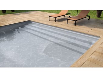 Liner - Ovaal Grijs - 8 x 4 x 1,5 m hoogte