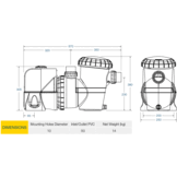 Davey Silensor Pro® Premium Zwembadpomp met Variabele Snelheid SP400BT