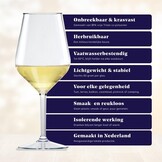 Happy Glass Lady Abigail Wijnglas - Set van 2 Kunststof Glazen 470ml
