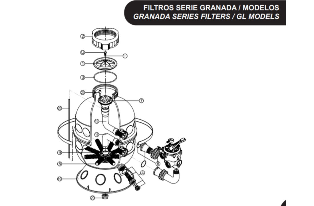 Kripsol Granada Zandfilter  Manometer