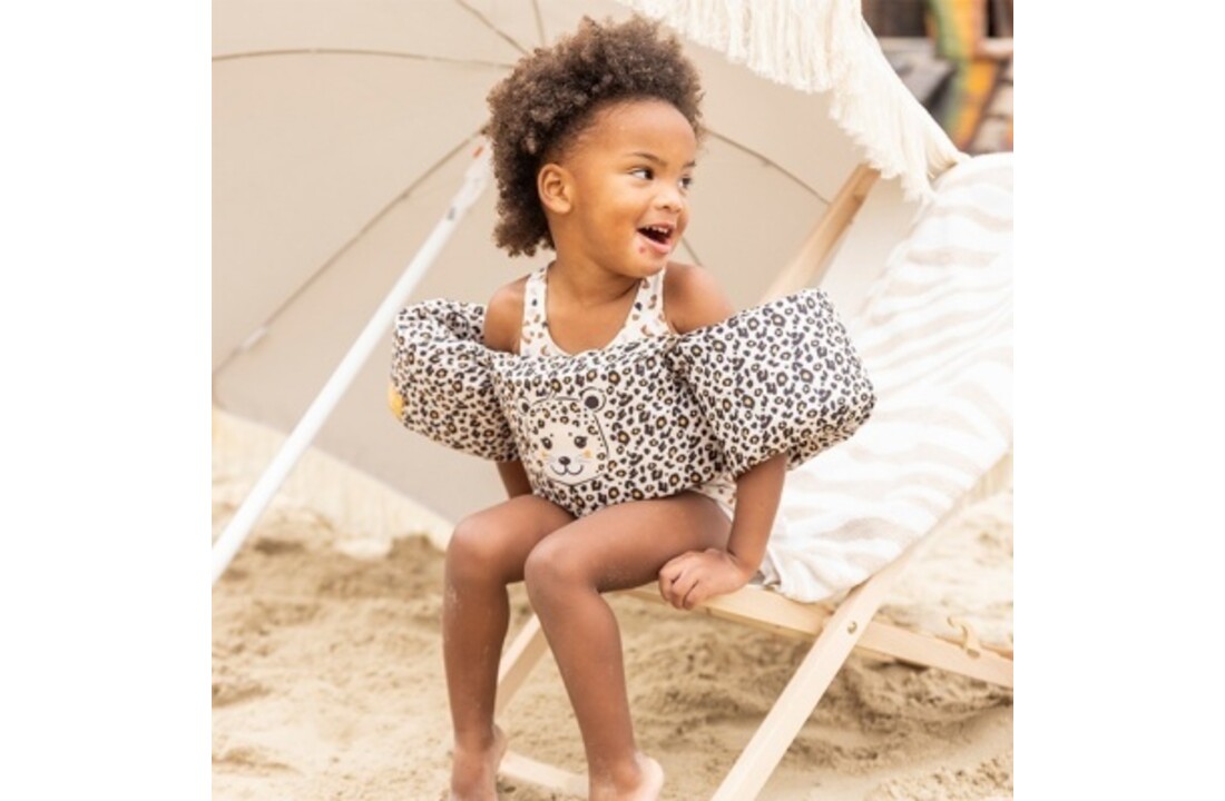 Puddle Jumper Beige Panterprint 2-6 jaar