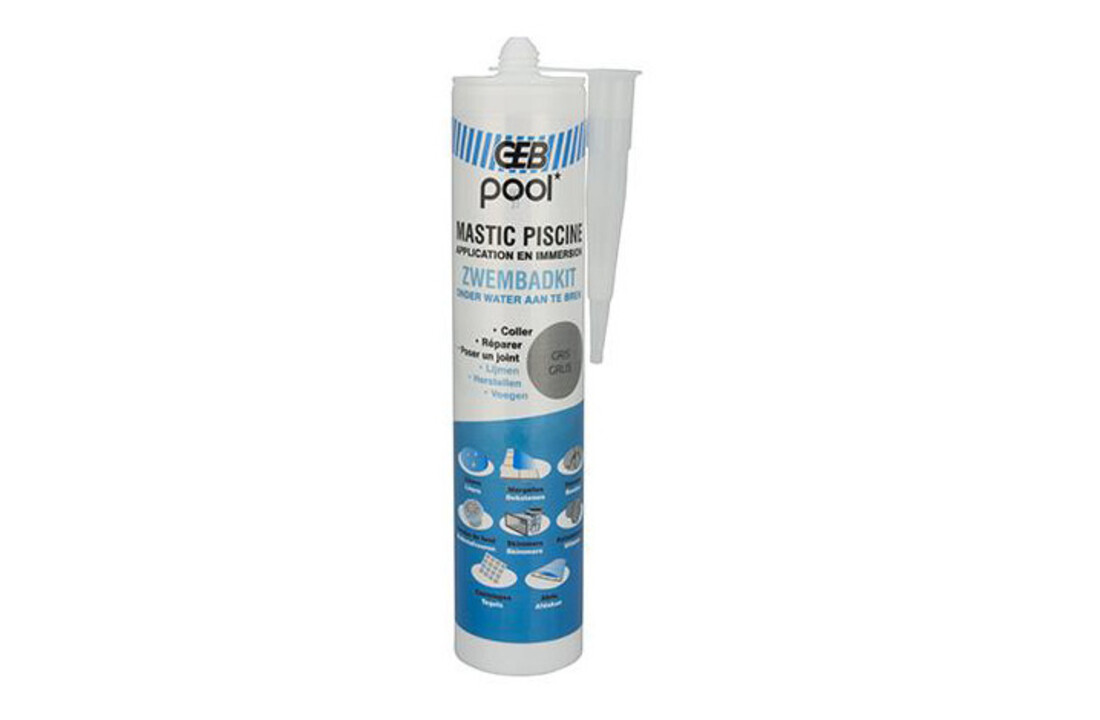 Mastic zwembadkit Grijs - lijmkit