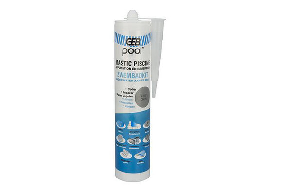Mastic zwembadkit Grijs - lijmkit