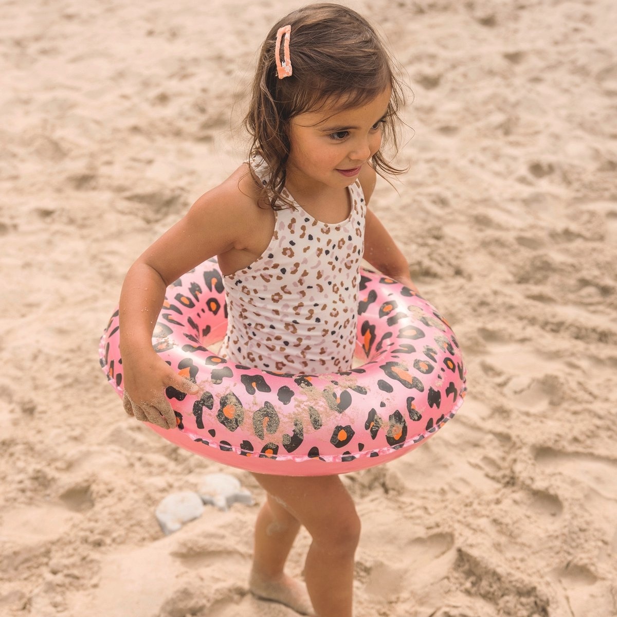 Zwemband Rose gouden panterprint 50 cm