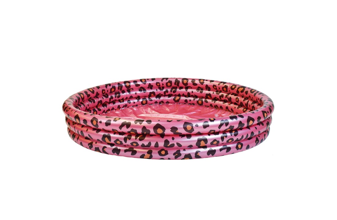 Kinder Zwembad Rose gouden panterprint 150 cm
