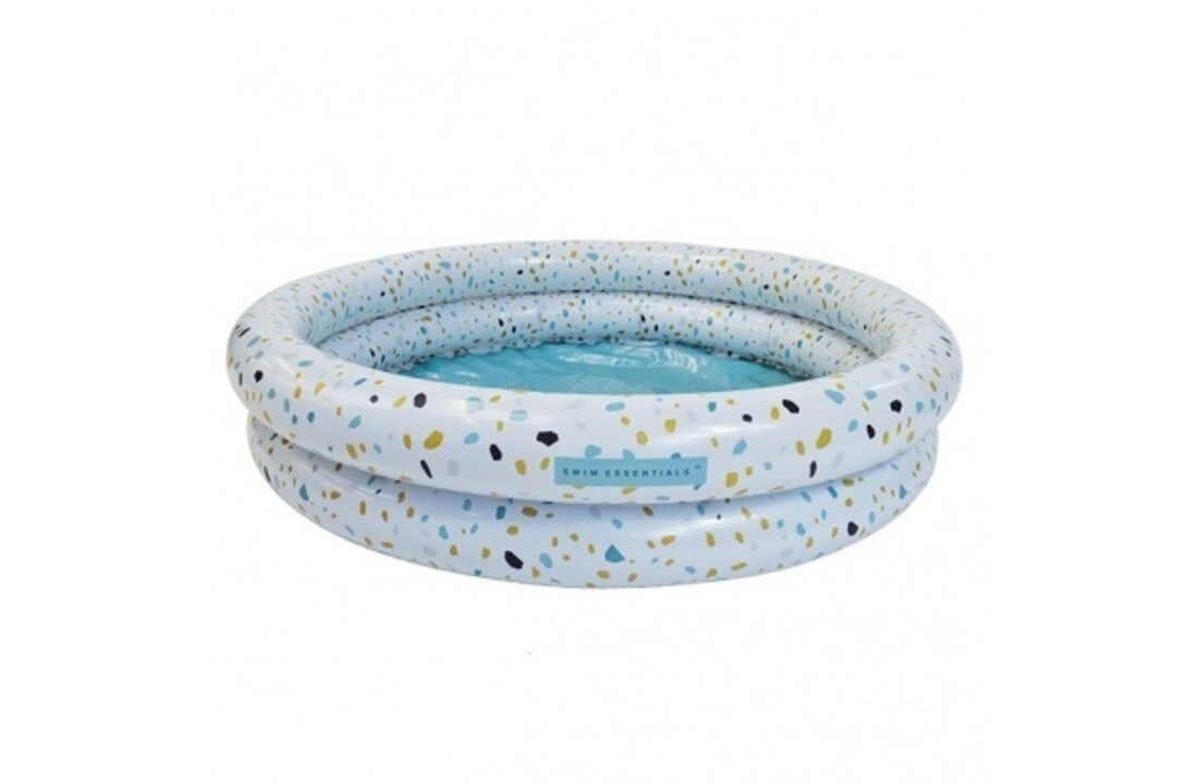 Kinderzwembad witte terrazzo 100 cm