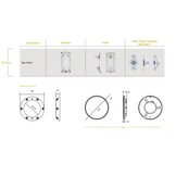 Hayward platte vervangingslamp Led 18W kleur wit