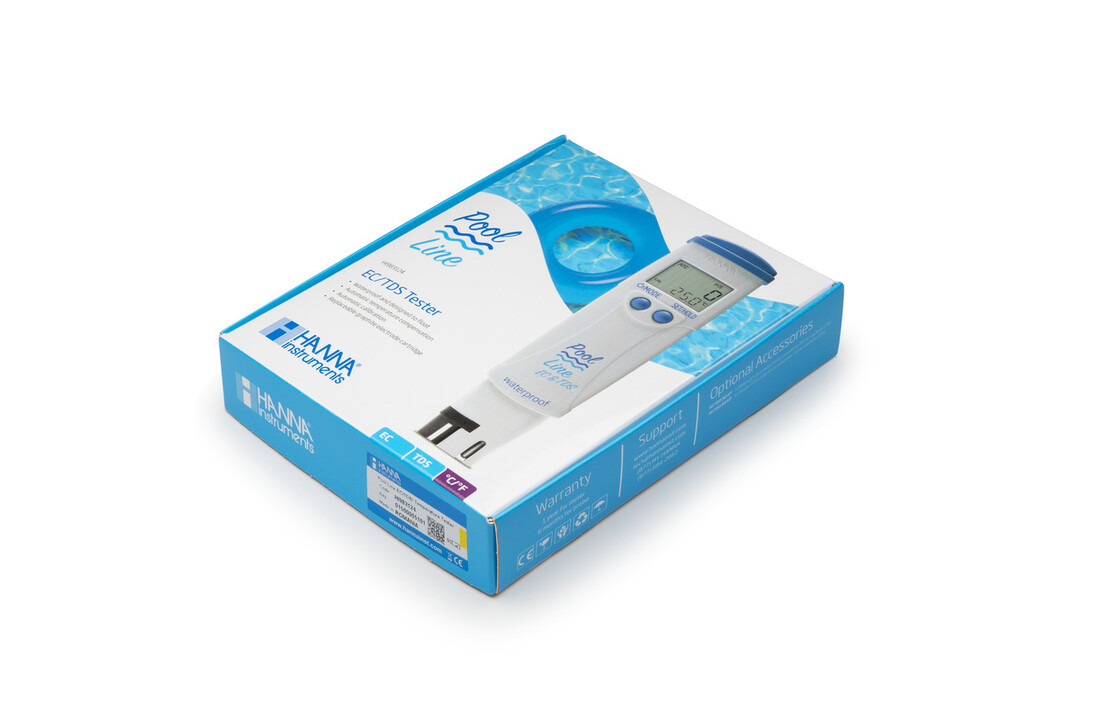 Water tester Zout, geleidbaarheid, temperatuur Vervangbaar