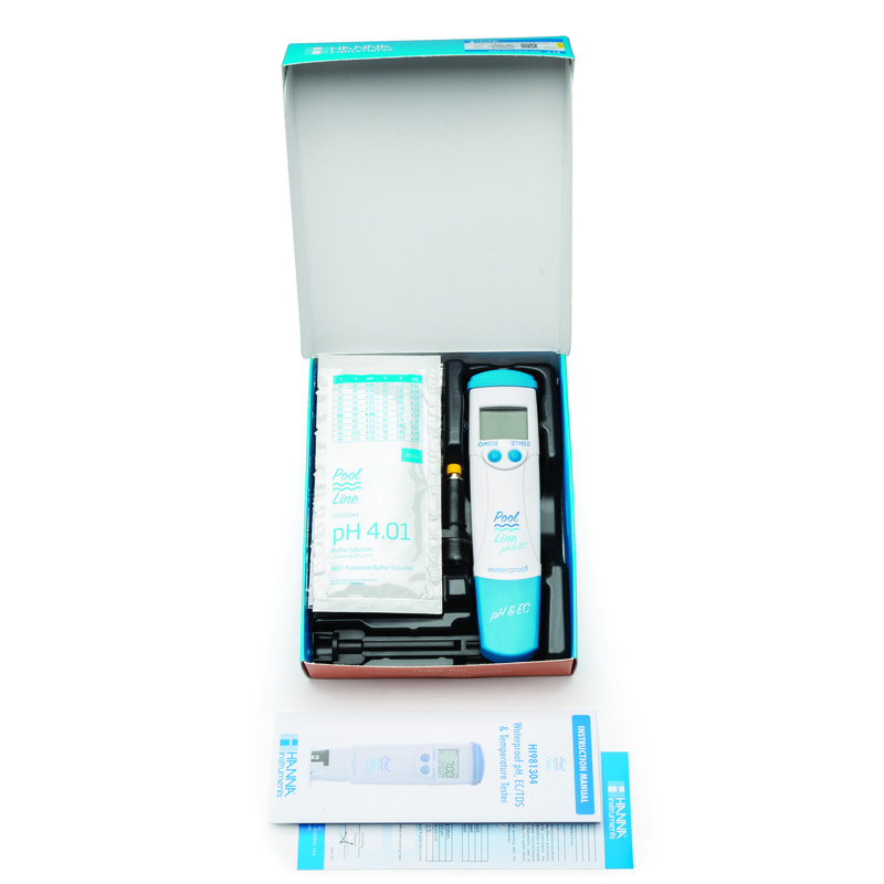 Water tester pH, geleidbaarheid, zout en temperatuur Vervangbaar