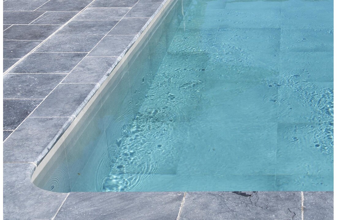 Randsteen afgeronde neus - Asian Blue