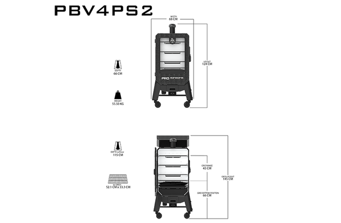 Pit Boss Pro Series V4P | Pellet Smoker - Rookoven