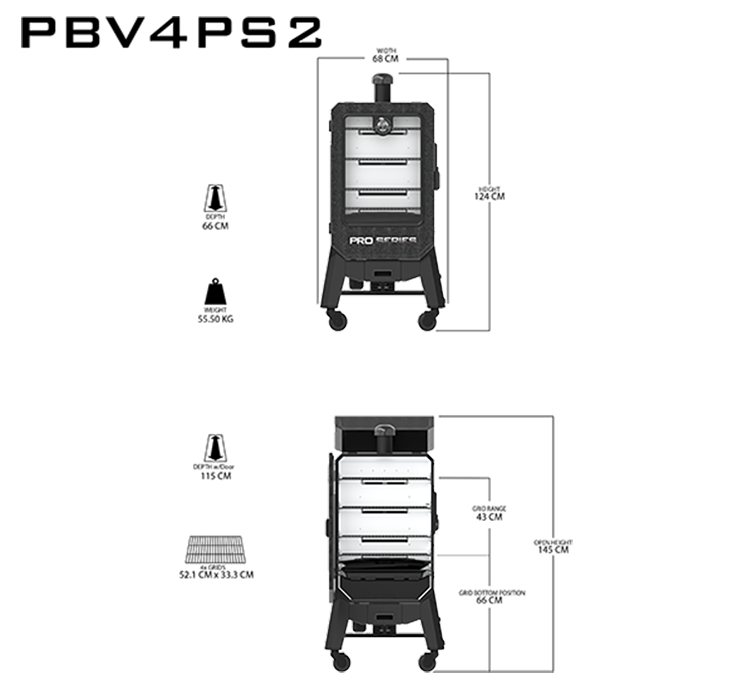 Pit Boss Pro Series V4P | Pellet Smoker - Rookoven