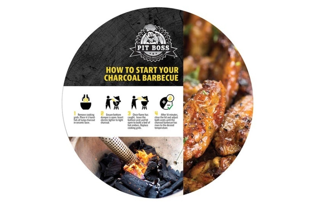 Pit Boss - Kamado Houtskool Grill - Zwart | Houtskool BBQ