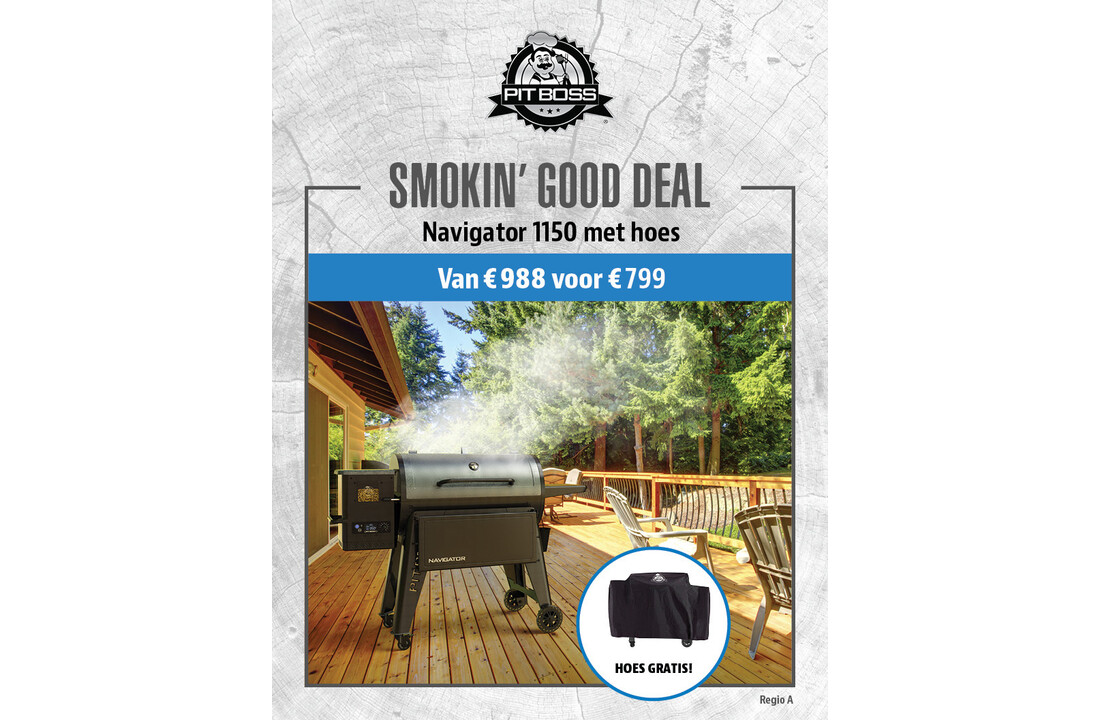 Pit Boss Navigator 1150 | Pellet BBQ en rookoven