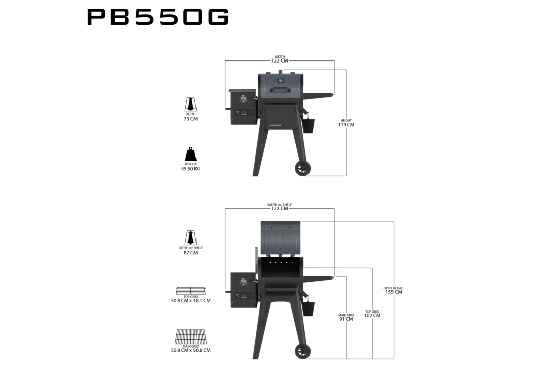Pit Boss Navigator 550 | Pellet BBQ en Rookoven