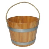 Sauna Emmer Lariks 5 Liter blank gelakt met handvat