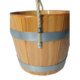 Sauna Emmer Lariks 5 Liter blank gelakt met handvat
