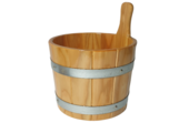 Sauna Emmer Lariks 5 Liter blank gelakt