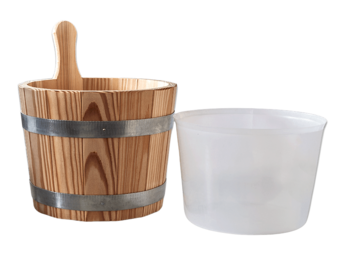 Sauna Emmer Lariks 5 Liter Naturel inclusief binnen emmer